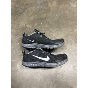 Nike Wild Trail 2014 Mens Black Gray Lace Up Running Shoes 642834-001 Size 9.5